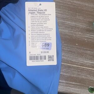 Lululemon bundle. Adapted State HR Jogger size Medium and matching headband. NEW